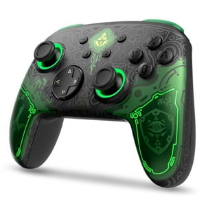 Control Pro Aaronmei Inalámbrico Para Switch Negro Verde