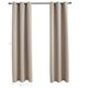 thumbnail image 4 of Cortina Blackout vidaXL Beige con Aros 94x213 cm Juego de 2, 4 of 8