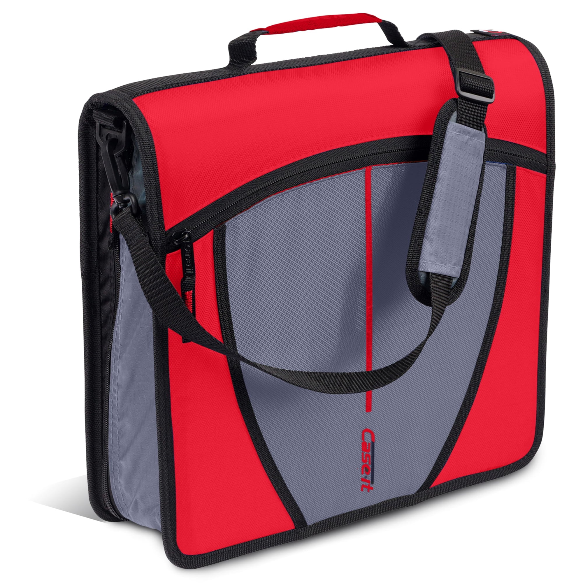 Case It - Carpeta Con Cremallera Case-it Mighty Zip Tab School D-146 Roja