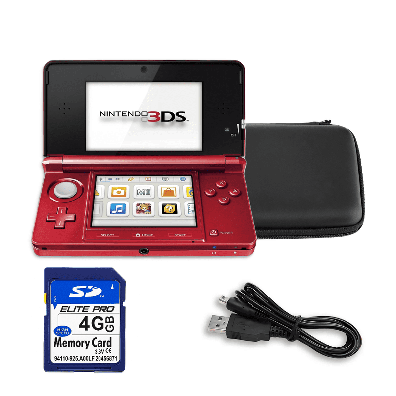 Nintendo - Consola Portátil 3ds Rojo Metálico Reacondicionado