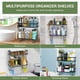 thumbnail image 5 of Estante organizador de baño DINEST de 2 niveles, negro, 5 of 6