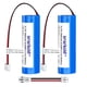 thumbnail image 1 of Batería De 3 7 V 2600 Mah De Ion De Litio Con Conector Ph2 0 Paquete De 2, 1 of 7