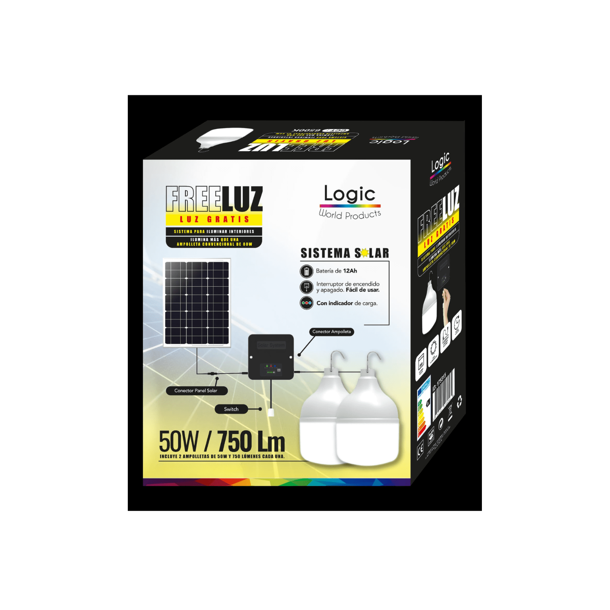 Logic - Ampolleta De Emergencia Solar Led Freeluz 2 X 50w