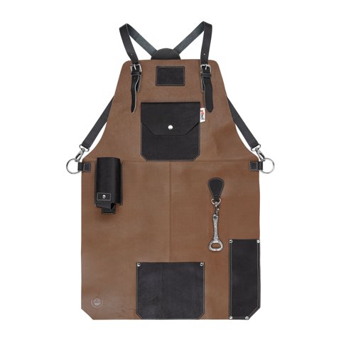 Grilltech - Pechera Cuero Master Brown