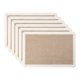 thumbnail image 1 of Juego de 6 Manteles Individuales de Estilo Rústico para Decoración de Mesa de Comedor Interior y Exterior de Yute Blanco 45x30cm, 1 of 6