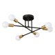 thumbnail image 1 of Lámpara De Techo De Ara?a De Hierro Forjado Nórdico De Luz De Techo Para Decoración Del Hogar Negro Dorado, 1 of 5