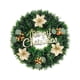 thumbnail image 1 of Corona Navideña Colgante Para Puerta Principal, Decoración De árbol De Navidad, Regalos De Navidad, Tres Flores Doradas, 1 of 3
