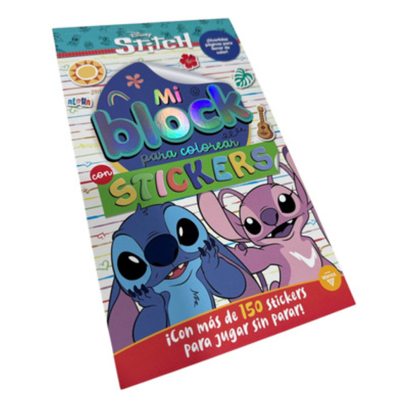 VERTICE BLOCK DE STICKERS PARA COLOREAR STITCH