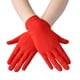 thumbnail image 1 of suxuMhao Guantes de Moda, 5 Pares Guantes Ceremoniales Guantes Formales, Guantes de Muñeca Guantes de Dedo Completo, Guantes Cortos Delgados Elásticos Rojos, Talla Única para la Mayoría, Adecuados, 1 of 2