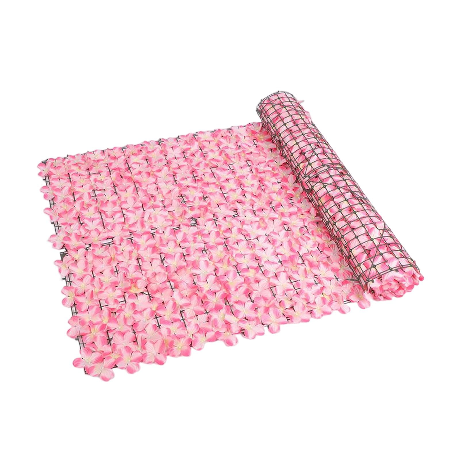 Ioensy - Valla De Privacidad De Flores Artificiales, Telón De Fondo Diy Para Patio, Balcón, Rosa