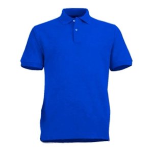 Metalfer - Polera Piqué Manga Corta Azul Talla S