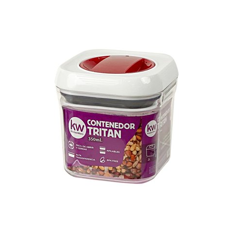 Contenedor Hermético Cuadrado 350 Ml Tritan - Kitchenware