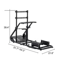 M&Ms - Enhanced And Stable Racing Wheel Cockpit, Compatible With Fanatec, Pxn, Thrustmaster, And Logitech Adjustable Driving Simulators, Excluding Handbrake, Pedals, And Monitor