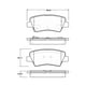 thumbnail image 2 of Pastillas Freno para auto Hyundai Sonata 2015-2019 Trasero, 2 of 3