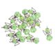 thumbnail image 2 of 12 piezas de ala de ángel tibetano de plata encantos colgante cristal verde claro, 2 of 5
