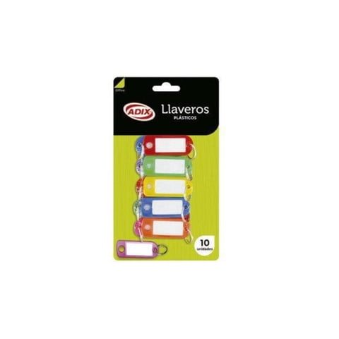 Adix - Llavero Plástico Con Placa 10Un.