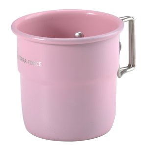 Terra Force - Taza Aluminio Camping 300 Ml Rosado