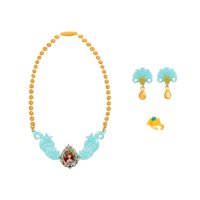 Set De Collar Y Aros Princesas De Disney - Ariel