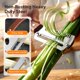 thumbnail image 4 of Pelador acero inoxidable 2 pack mango madera abridor botellas fruta verdura, 4 of 8