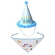 thumbnail image 1 of Bufanda de feliz cumpleaños para mascota, gato, perro y lindo sombrero de fiesta, sombrero de cumpleaños para niña y niño, conjunto de disfraces de fiesta de cumpleaños para mascota, 1 of 5