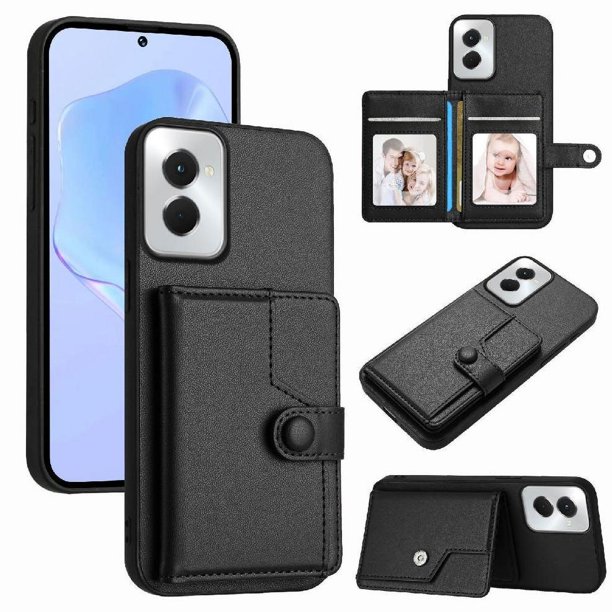 FOXDOCK Funda para Motorola Moto G Power 5G 2024 con Bloqueo RFID - Diseño Elegante con Cierre de Botón