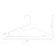 thumbnail image 2 of Paquete de 10 perchas con gancho, perchas de plástico para pantalones, perchas duraderas que ahorran espacio para ropa, armario, abrigos o camisas blancas, 2 of 6