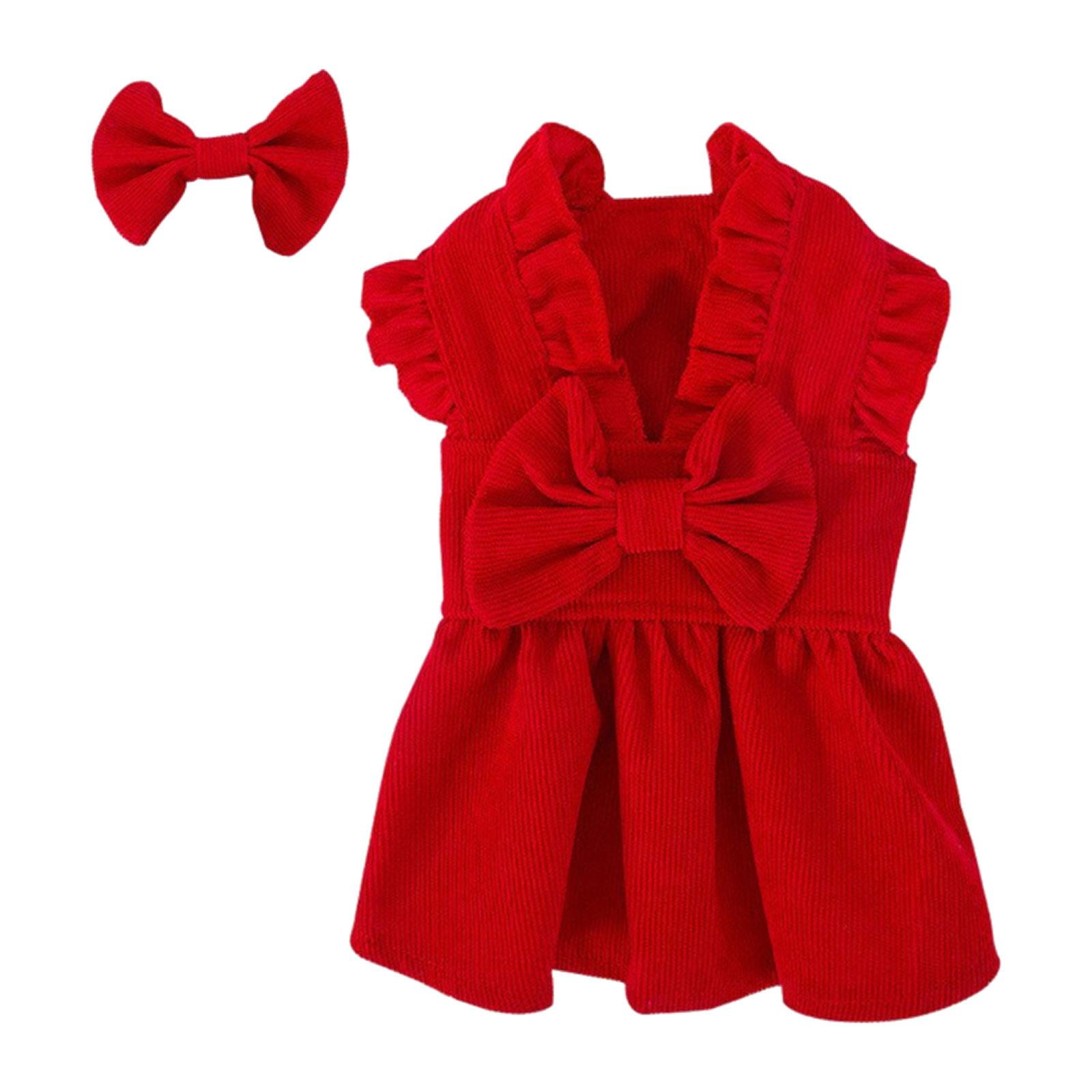 Ioensy - Vestido De Princesa De Navidad Para Cachorros, Conjunto De Ropa De Invierno Cálida Para Gatos, Bichones, Perros De Peluche, Talla M