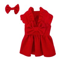 Ioensy - Vestido De Princesa De Navidad Para Cachorros, Conjunto De Ropa De Invierno Cálida Para Gatos, Bichones, Perros De Peluche, Talla M