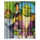 thumbnail image 1 of Cortina de ducha de dibujos animados de Shrek, juego de cortina de baño con ganchos, tamaño 60 x 72 pulgadas, 1 of 3