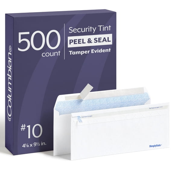 Sobres de Seguridad Columbian #10 – Pack de 500 – 24 lb