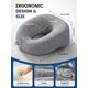 thumbnail image 5 of Almohada A-Pce para Masaje Boca Abajo de Espuma Viscoelástica Gris, 5 of 8