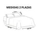 thumbnail image 3 of Cubrecama Quilt Verano 2 Plazas - Negro Rosas KFL633, 3 of 3