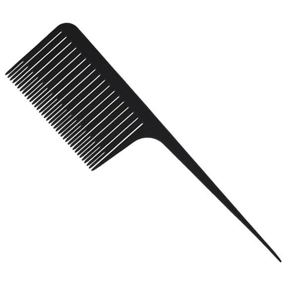 Salón Profesional Que Teje Resaltando El Peine Del Pelo De Frustración Negro