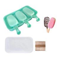 Genérico - Moldes De Silicona Para Helados Molde Paletas Helado Cn Tapa