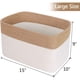 thumbnail image 2 of Xiao Hua Canasta de Almacenamiento Tejida de Cuerda de Algodón con Asa, Canasta Decorativa para Mantas Caja de Almacenamiento para Sala de Estar, Puede Guardar Ropa, Libros, Frutas, Toallas, 15 X 10, 2 of 4