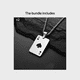 thumbnail image 1 of Stylish Hip-hop Spades Poker Playing Card Chain Necklace - Perfect for Showing Your Love of the Game, 1 of 5
