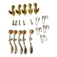 thumbnail image 1 of Kits de Reparación de Válvulas de Escupida de Trompeta con Resortes, Tornillos, Llave de Válvula de Drenaje, Piezas de Repuesto de Trombón, Reparación 1 juego de herramientas de reparación., 1 of 5