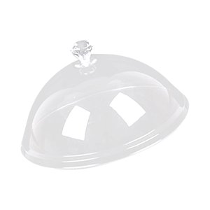 Magideal - Cubierta Acrílica Para Alimentos, Bandeja Para Pasteles, Bandeja Para Servir Ensaladas, Cubierta Transparente, Tapa Para Pasteles Con Cúpula, Tapa De , 12 Pulgadas