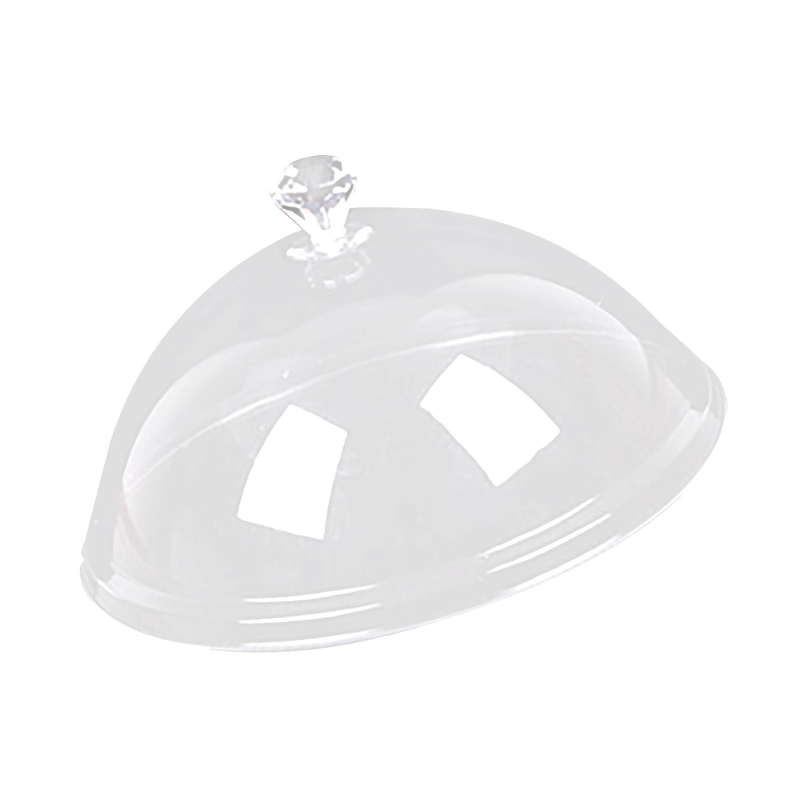 Magideal - Cubierta Acrílica Para Alimentos, Bandeja Para Pasteles, Bandeja Para Servir Ensaladas, Cubierta Transparente, Tapa Para Pasteles Con Cúpula, Tapa De , 12 Pulgadas
