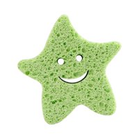 Magideal - Esponja De Baño De Dibujos Animados Para Niños, Accesorios De Baño Reutilizables Y Multifuncionales. Estrella