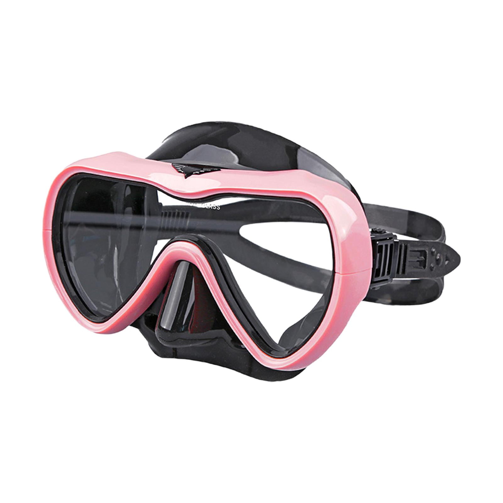Ioensy - Gafas De Buceo Vista Clara Marco Grande Gafas De Natación Antivaho Ajustables Para Adultos Rosa