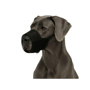 Genérico - Bozal Ajustable Con Velcro Perro Talla Xxl 28X34 Cm Negro Xxl