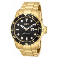Reloj Análogo Invicta Pro Diver Chapado En Oro Hombre