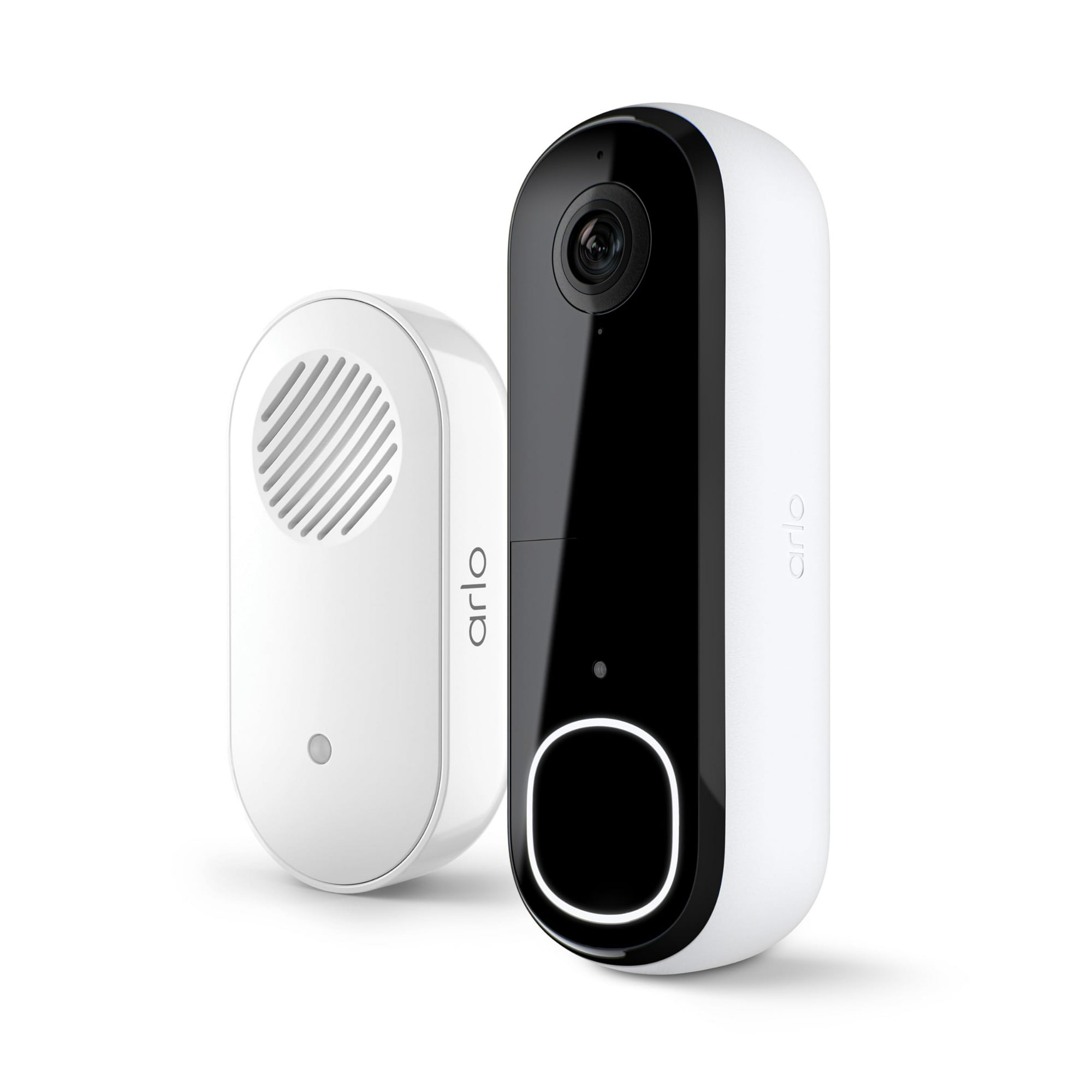 Timbre Con Vídeo Arlo 2k 2nd Gen Y Chime 2 Con Cámara Hd, Color Blanco