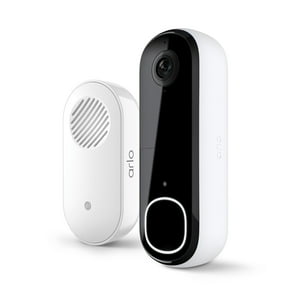 Timbre Con Vídeo Arlo 2K 2Nd Gen Y Chime 2 Con Cámara Hd, Color Blanco