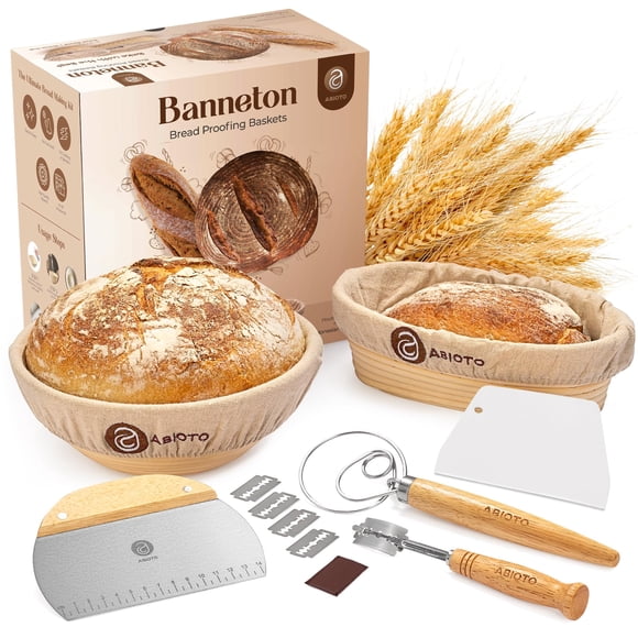 Cesta ABIOTO Kit de 14 piezas para pan de masa madre