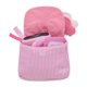 thumbnail image 3 of Set de juego Plush My First Purse de 4 piezas con juguetes sensoriales y llaves adicionales para morder para bebés, rayas rosas, 8 pulgadas, 3 of 4