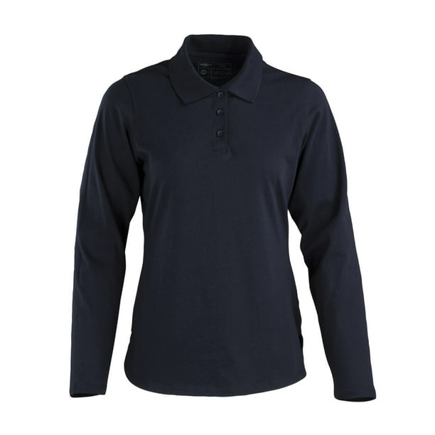 Polera Polo DryFresh Smooth® 60% Algodón M/L Mujer Azul