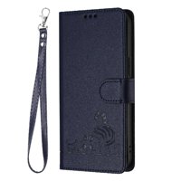 Funda Tipo Cartera Foxdock Para Samsung Galaxy A03 Con Soporte, Ranuras, Rfid, Diseño De Gato