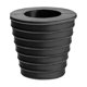 thumbnail image 1 of Base De Cu?a De Cono De Paraguas De 38 Mm Para Patios Material De Goma Multifuncional Negro, 1 of 5
